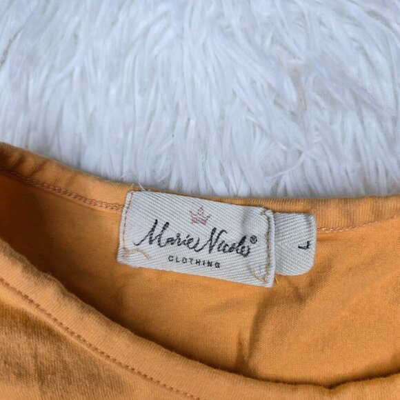 Marie Nicole Orange Leopard Bunny Garden Ruffle Outfit Large - Picture 5 of 8